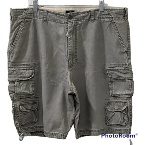 Bailey's Point Mens Gray Cargo Shorts Cotton Blend Summer Hiking Size 40 - Picture 1 of 12